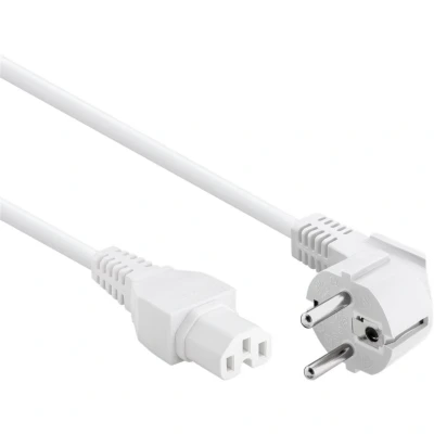 Afbeelding van Allteq Schuko naar C15 apparaatsnoer 1 meter Wit
