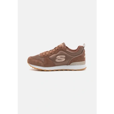 Afbeelding van Skechers Og 85 Goldn Gurl Dames Sneakers Donkerbruin Maat 36