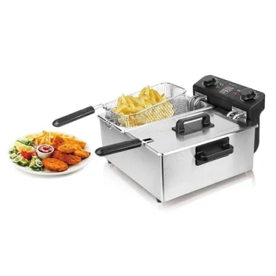 Afbeelding van Royal Swiss Dubbele friteuse, 2 x 3 l, roestvrij staal, 3300 W
