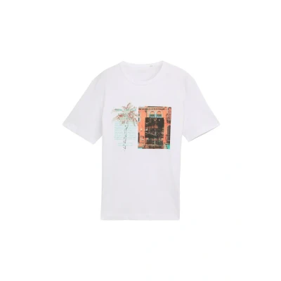 Afbeelding van TOM TAILOR T shirt voor heren, 20000 wit, S
