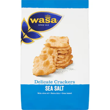 Afbeelding van Wasa Delicate Crackers Seasalt 180 gr