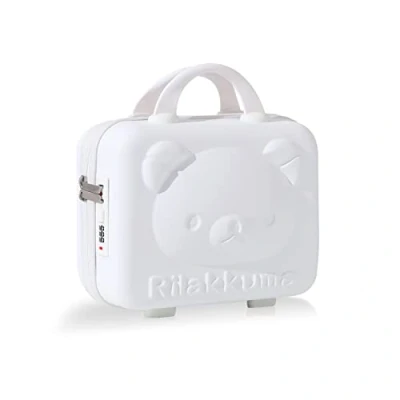 Afbeelding van Balakaka Vanity Case 10 L met combinatieslot, draagbare waterdichte handbagage, cosmetische reiskoffer handgrepen, harde schaal make upkoffers rits voor vrouwen meisje, Wit