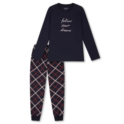 Afbeelding van Schiesser SET Pyjama, Dames, Maat: 140, Nachtblau
