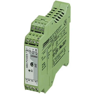 Afbeelding van Phoenix Contact MINI PS 48 60DC/24DC/1 DIN rail netvoeding 24 V/DC 1 A W Aantal uitgangen: x Inhoud: stuk(s)
