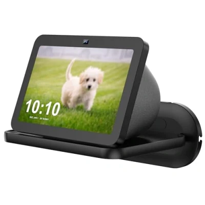 Afbeelding van PlusAcc Wandhouder voor Ech0 Show 8 (1e/2e generatie) plankbeugel Google Nest Hub/Home Hub, Bose, JBL en andere slimme luidsprekers, een ruimtebesparende oplossing (zwart)