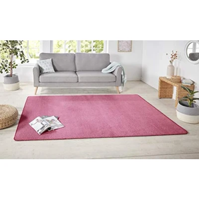 Afbeelding van Modern Effen Vloerkleed Nasty Roze 140x200 Cm