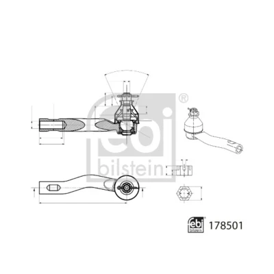 Afbeelding van Spoorstangeind FEBI BILSTEIN 178501