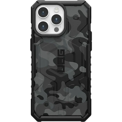 Afbeelding van Apple iPhone 15 Pro Hoesje Kunststof UAG Backcover/Hardcase Midnight Camo Telefoonhoesje Shockproof/Valbescherming