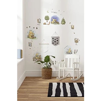 Afbeelding van Komar Wandfolie Winnie the Pooh Adventures 50x70 cm (breedte x hoogte), zelfklevende wandtattoo (61 delig)