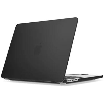 Afbeelding van ZYB Hoes Case voor MacBook Air M2 13.6 Inch 2022 Model A2681 met Liquid Retina en Touch ID, Plastic Slanke Matte Harde Beschermhoes Cover, Zwart