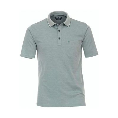 Afbeelding van Casa Moda polo heren normale fit poloshirt blauw effen