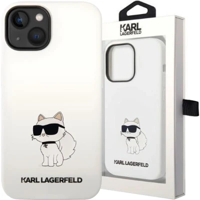 Afbeelding van Karl Lagerfeld KLHCP14MSNCHBCH iPhone 14 Plus 6.7 hardcase wit/wit Siliconen Choupette