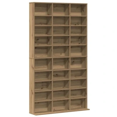 Afbeelding van vidaXL CD kast in Artisan Eiken 101x23x177.5 cm Gemaakt van Gelamineerd Hout