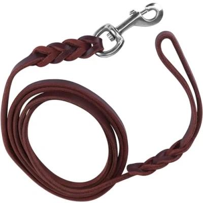 Afbeelding van Hond Leash Lederen Training Lead Riem Veiligheid Tractie Touw Voor Kleine en Middelgrote Honden 1.5m