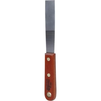 Afbeelding van KS Tools 907.2261 Roestvrijstalen spatel, 25 mm, met houten handgreep