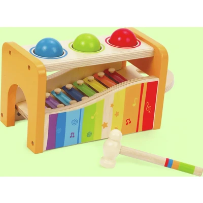 Afbeelding van Hape Pound AND TAP Bench Speelgoedinstrument voor kinderen, Maat: One Size, Multi