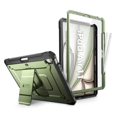 Afbeelding van SUPCASE voor iPad Air 11 inch hoes 6e generatie M2 2024, [Ingebouwde schermbeschermer &amp; Potloodhouder Stand] Full Body Robuuste 6e/5e/4e (11/10,9 inch, 2024/2022/2020),