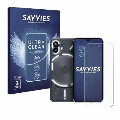 Afbeelding van Savvies (6 Stuks) Schermbeschermer voor Nothing Phone (2) (Voor+Camera) Screen Protector Ultra Transparant