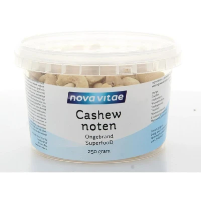 Afbeelding van Nova Vitae Cashewnoten ongebrand raw 250 g