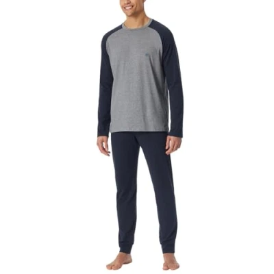 Afbeelding van Schiesser heren pyjamaset, Nachtblauw_181933, 48