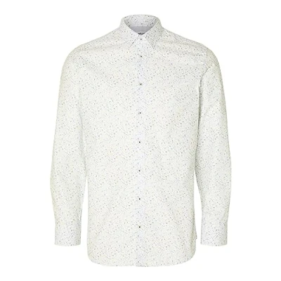 Afbeelding van Selected Homme Overhemd Bright white, Heren, Maat: Large, white
