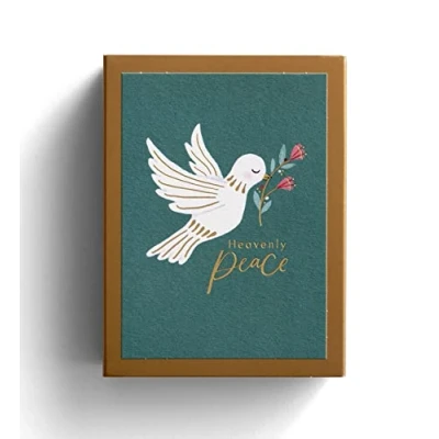 Afbeelding van DaySpring Studio 71 Hevenly Peace Kerstkaarten 18 Matchbox Duif met Enveloppen
