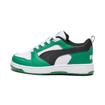 Afbeelding van Rebound V6 Lo sneakers, Groen/Zwart/Wit, Maat 31,5 PUMA