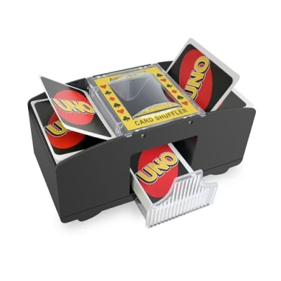 Afbeelding van Elektrische kaartenschudmachine voor 1 2 decks, automatische speelkaarten, mengmachine familiebijeenkomsten, kaartenschudder, elektrisch UNO, poker, blackjack, mengmachine, kaarten, werkt op