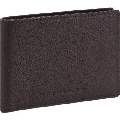 Afbeelding van PORSCHE DESIGN Leren Kaarthoes Business Billfold 10 W Dark Brown Bruine