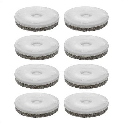 Afbeelding van WAGNER QuickClick® Viltglijders Meubelglijders Stoelglijders vervanging I set van 8 vervangingsglijders verwisselbaar wolvilt ULTRASOFT Ø 50 mm voor basisdeel Made in Germany 15833500