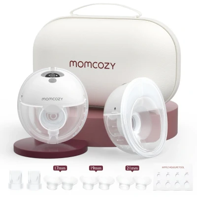 Afbeelding van momcozy Draagbare dubbele borstkolf M5, grijs