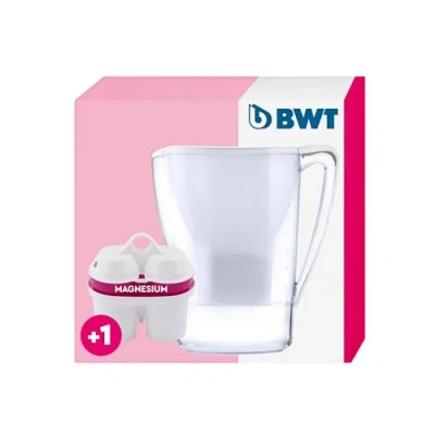 Afbeelding van AquAlizer Home wit 1 x magnesium mineralized water filterpatroon tafelwaterfilter ondersteunt het spier en zenuwstelsel, versterkt botten tanden, vermindert vermoeidheid kalk