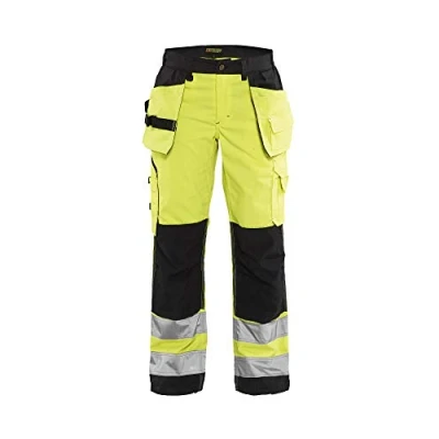 Afbeelding van Blaklader Dames werkbroek High Vis met spijkerzakken 7156 1811 Geel/Zwart C38