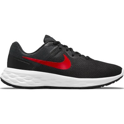 Afbeelding van NIKE Performance Revolution 6 Hardloopschoenen neutraal, Heren, Maat: 44, Black/university red/anthracite Textiel/ synthetisch