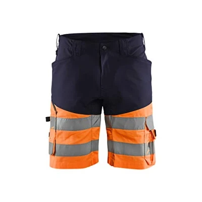 Afbeelding van Blaklader Short met stretch High Vis 1541 1811 Marineblauw/Oranje C54
