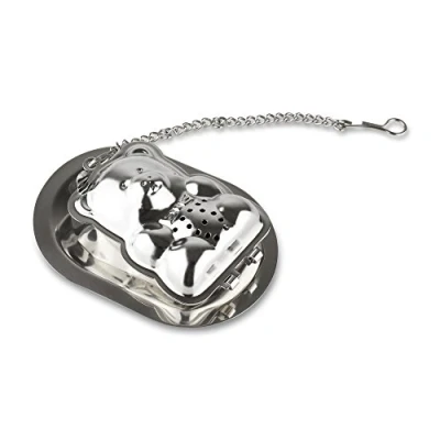 Afbeelding van Café Ole TI BEAR/C theeei, roestvrij staal, 7 x 4,5 2,5 cm