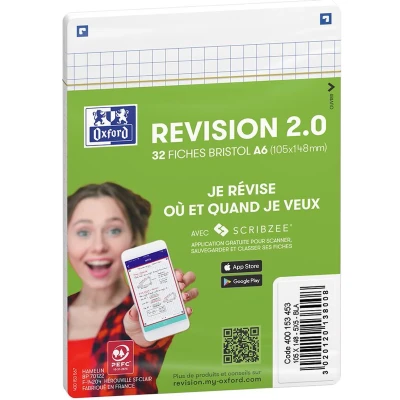 Afbeelding van Steekkaarten Revision 2.0 Oxford A6 Q5x5 kader