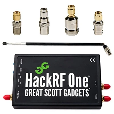 Afbeelding van Nooelec HackRF One Software Defined Radio, ANT500 en SMA adapterbundel voor HF, VHF UHF. Bevat SDR met een frequentiebereik van 1 MHz 6 GHz bandbreedte 20 MHz, ANT 500 &amp; adapters