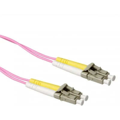 Afbeelding van ACT RL9707 Glasvezel Patchkabel Duplex LSZH LC/LC 50/125µm OM4 7 meter
