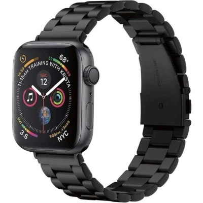 Afbeelding van Spigen Apple Watch 4/5/6/7/SE 42/44/45 mm Band Modern Fit zwart