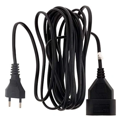 Afbeelding van Verlengkabel HO3VVH2F 2 x 0,75 stekker 6 A zwart 5 m Zenitech