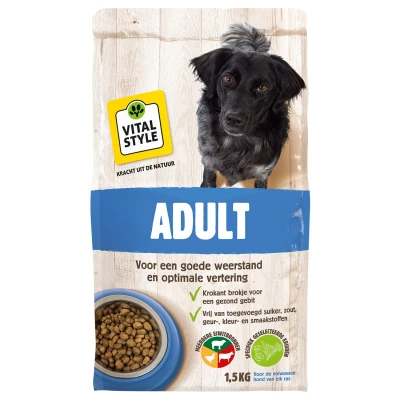 Afbeelding van Vitalstyle Adult Hondenvoer 1.5 kg