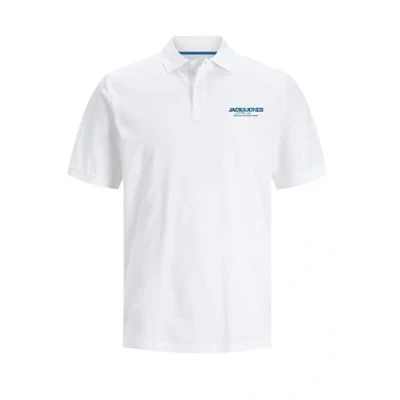 Afbeelding van JACK &amp; JONES Jjalvis Polo Ss Poloshirt voor heren, wit, S