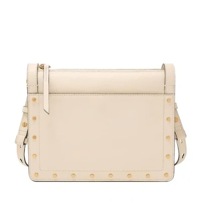 Afbeelding van FOSSIL Leren Schoudertas Taryn Crossbody Bag Vanilla Crème