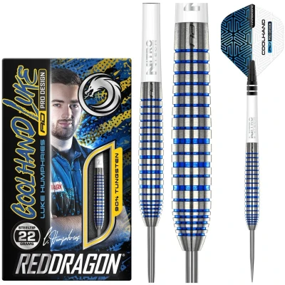 Afbeelding van Red Dragon Luke Humphries TX3 Blue 90% Dartpijlen