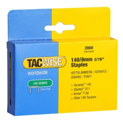 Afbeelding van Tacwise 0346 Type 140/8mm Heavy Duty Gegalvaniseerde nietjes, Pack van 2000