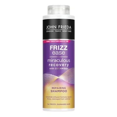Afbeelding van John Frieda Frizz Ease Miraculous Recovery Shampoo voor Droog, Beschadigd en Pluzig Haar 500 Milliliter Herstelt