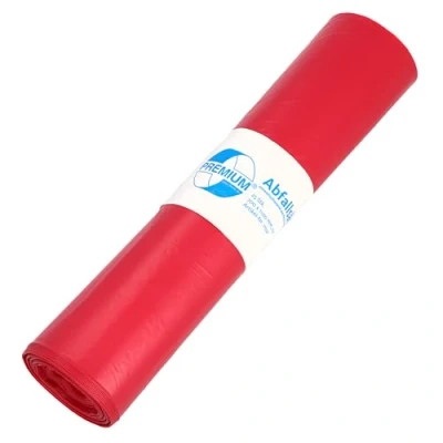 Afbeelding van Afvalzakken DEISS PREMIUM rood type 60, 120 liter