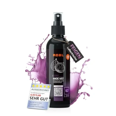 Afbeelding van ADBL Magic Mist Luchtverfrisser voor de auto, 200 ml, langdurige geur in het voertuig of thuis, Fig Forest, warme, fruitige vijgengeur een natuurlijke bossfeer, compacte geurspray