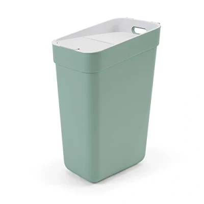 Afbeelding van Curver Ready to Collect 100% gerecyclede recyclingafvalemmer met deksel lichtgrijs 30 liter
